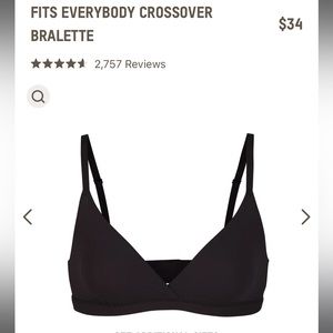 nwt skims fits everybody crossover bralette